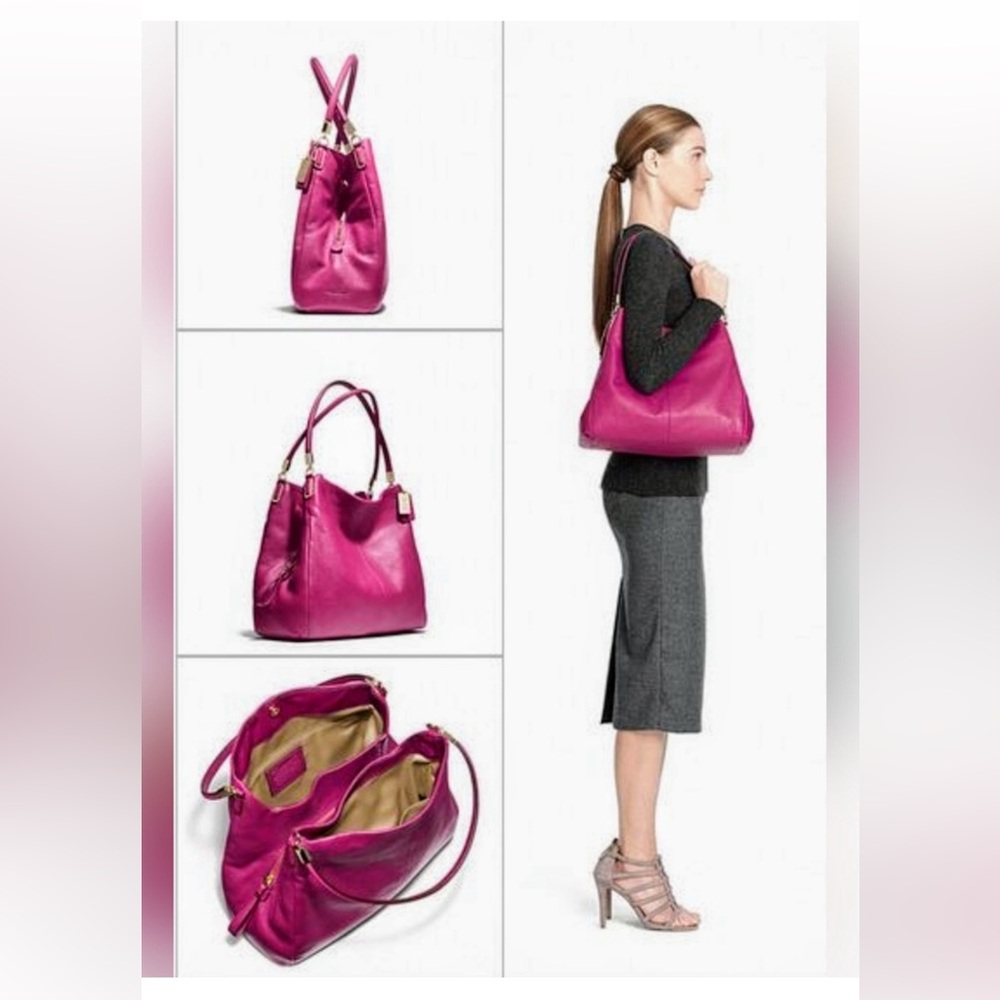 Coach Metallic Madison Pheobe Hobo Bag - Picture 6 of 7